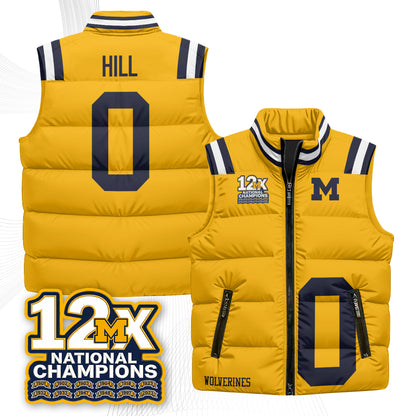 MICH 12X Champs Puffer Vest - Printed
