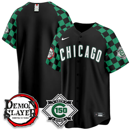 Chicago Cubs Demon Slayer Vapor Limited Jersey - Stitched