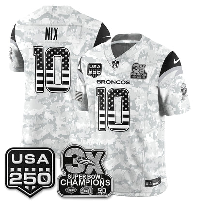 Denver Broncos 2026 Salute to Service Edition Vapor Jersey - Stitched