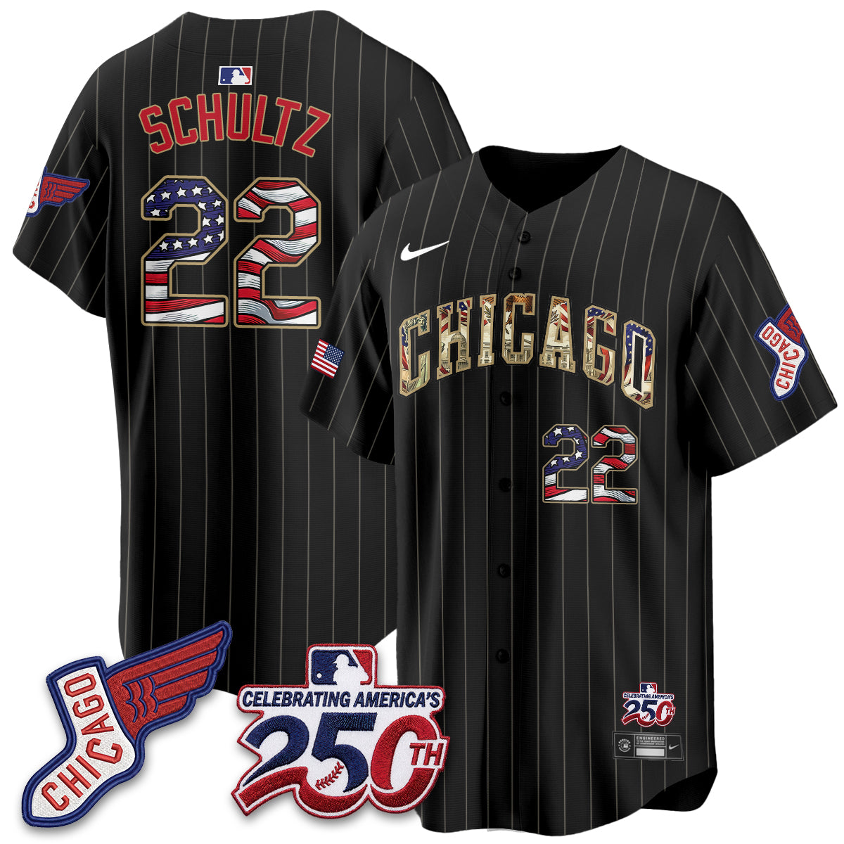 Chicago White Sox 2026 Independence Day USA Vapor Jersey - Stitched
