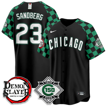 Chicago Cubs Demon Slayer Vapor Limited Jersey - Stitched