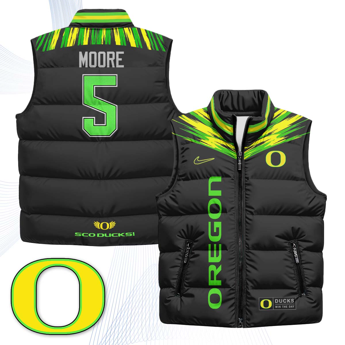 ORE "Origin of Speed" Puffer Vest - Printed