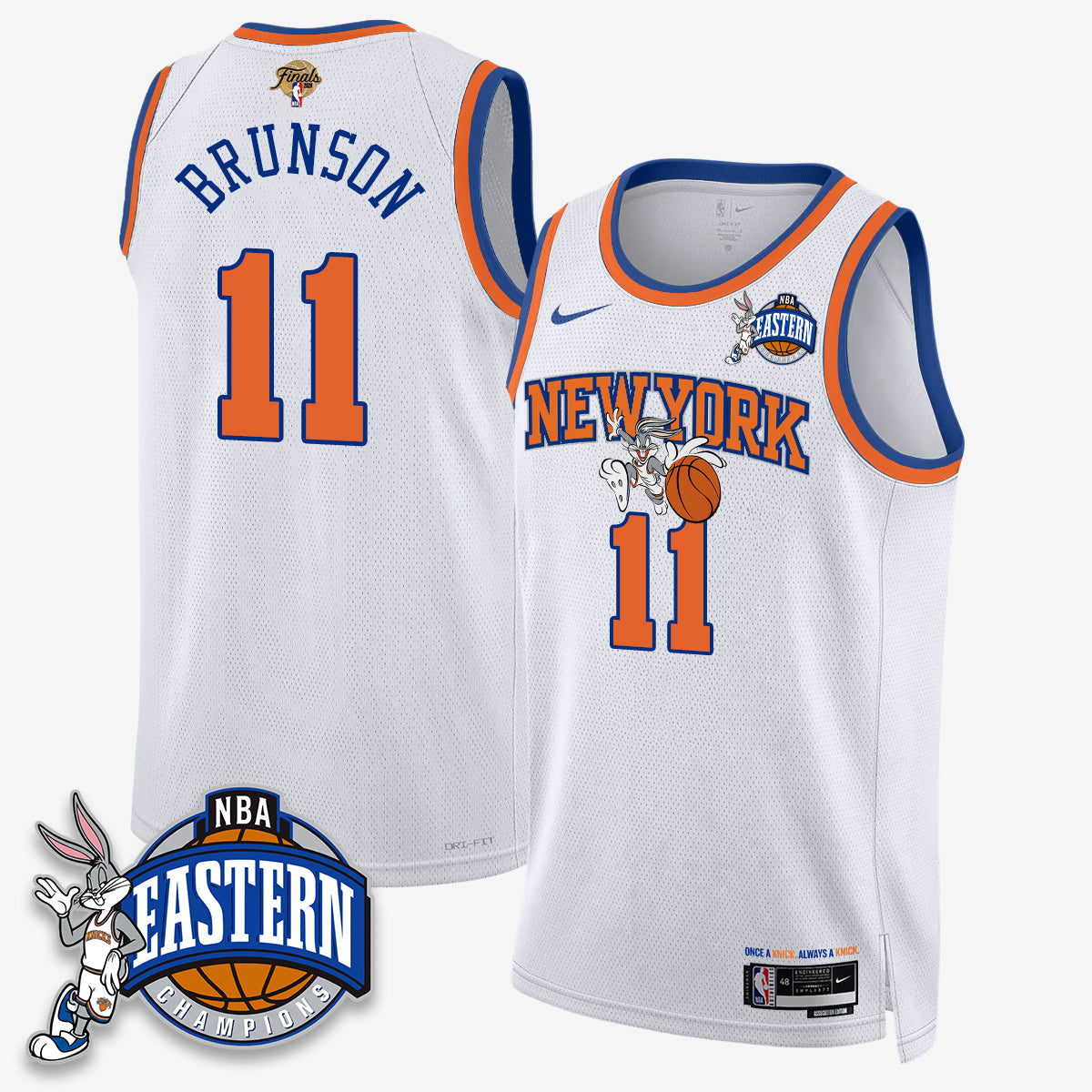 New York Knicks 2026 NBA Finals x Bunny Vapor Jersey - Stitched