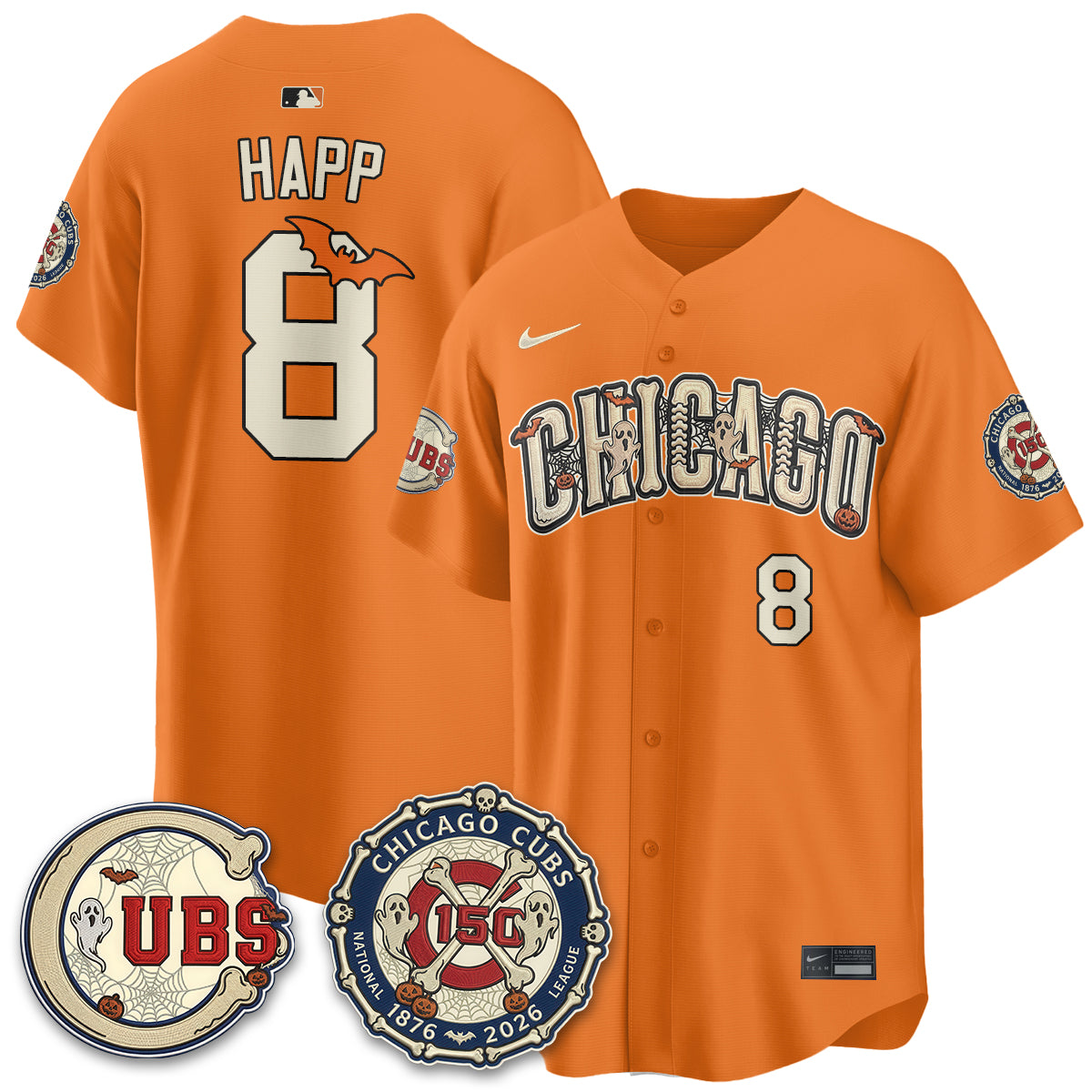 Chicago Cubs Halloween 2026 Vapor Limited Jersey - Stitched