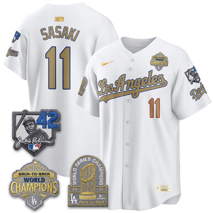 LAD 2026 New Era Gold Collection Vapor Limited Jersey - B2B Champs - All Stitched