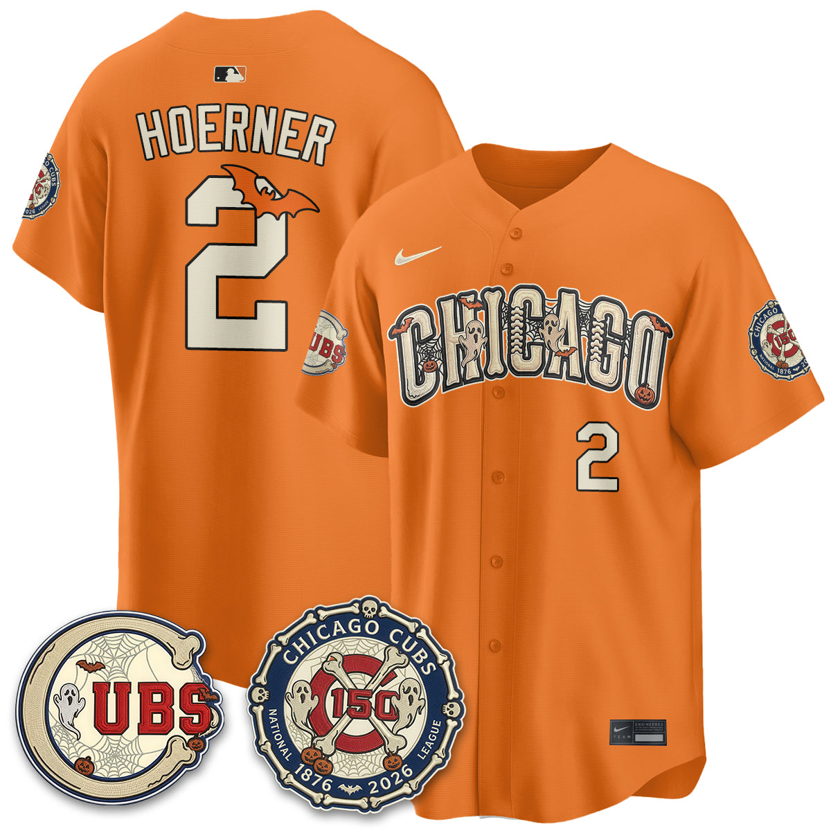 Chicago Cubs Halloween 2026 Vapor Limited Jersey - Stitched