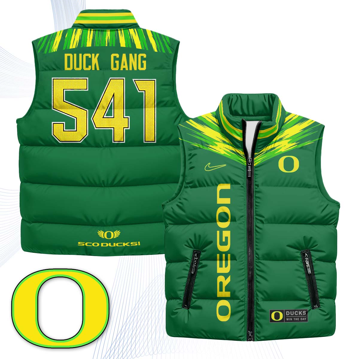 ORE "Origin of Speed" Puffer Vest - Printed