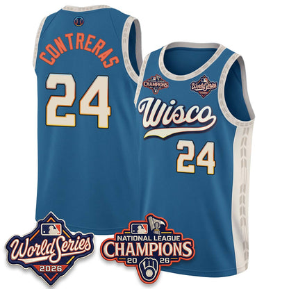 MIL 2026 NL Champions Basketball Jersey - Stitched