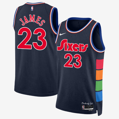 Philadelphia 76ers LeBron James #23 Vapor Jersey - Stitched