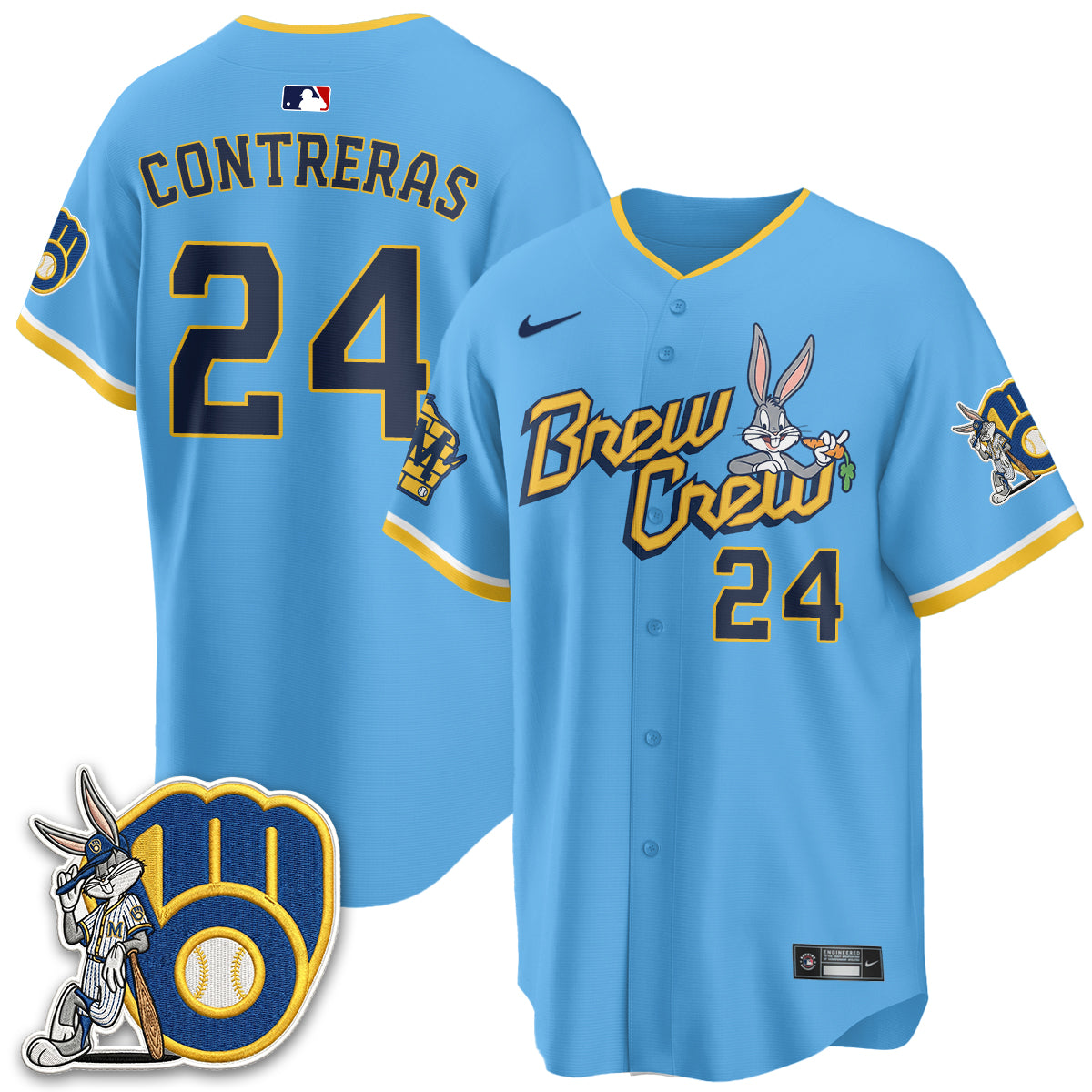 Milwaukee Brewers Bunny Edition Vapor Jersey - Stitched N1