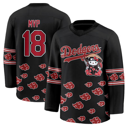 Los Angeles Dodgers Akatsuki Edition Vapor Hockey Jersey - Stitched