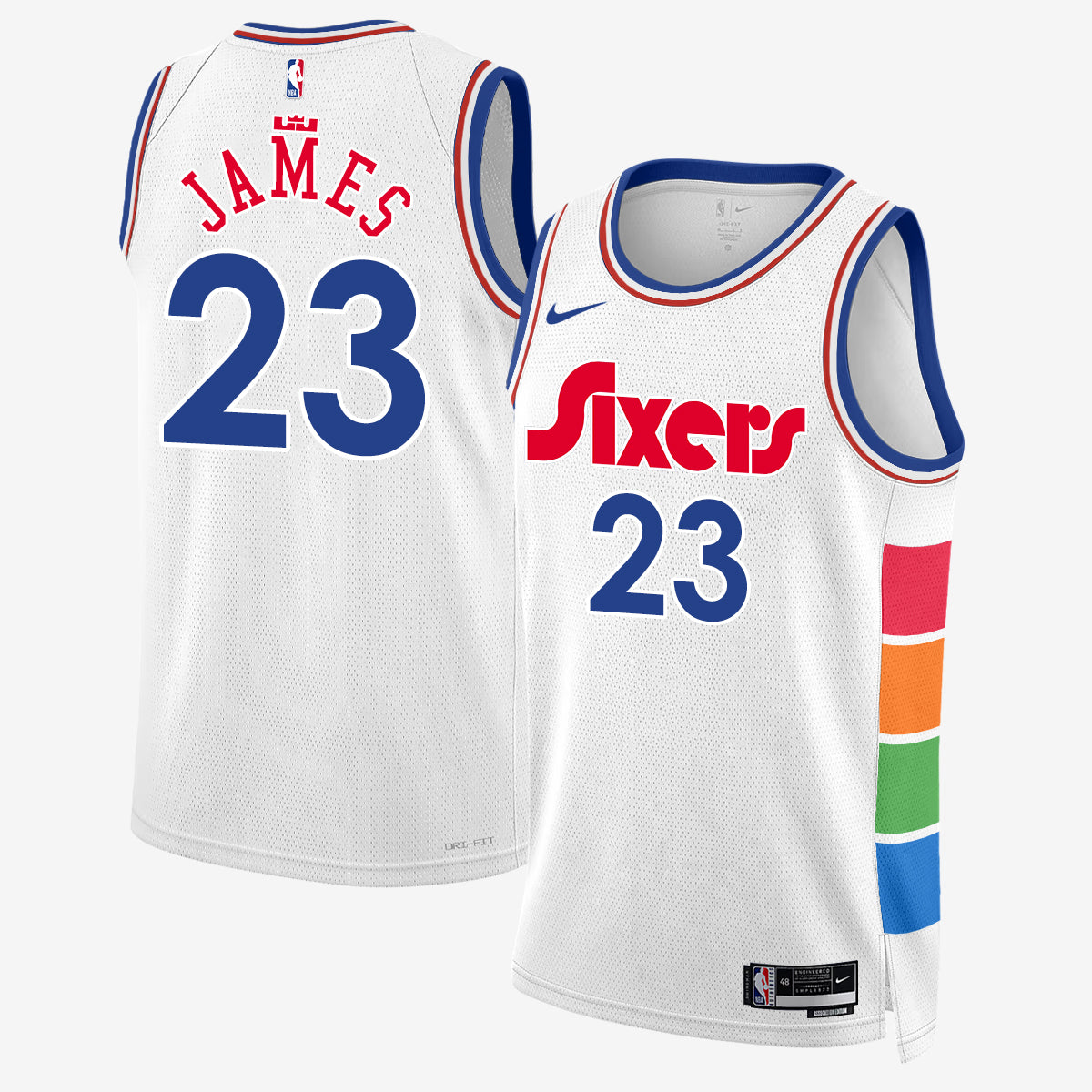 Philadelphia 76ers LeBron James #23 Vapor Jersey - Stitched