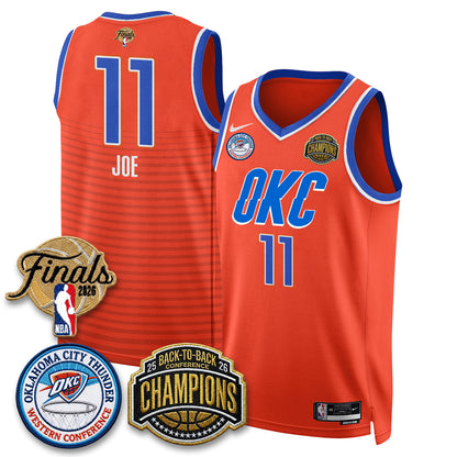 OKC 2026 NBA Western Conference Champions Vapor Jersey - Stitched