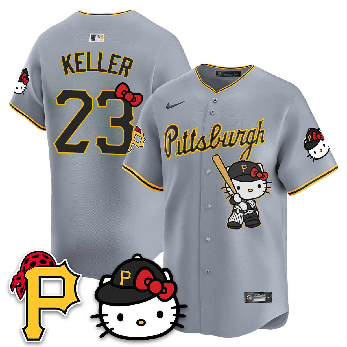 Pittsburgh Pirates x Meow KT Vapor Limited Jersey - Stitched