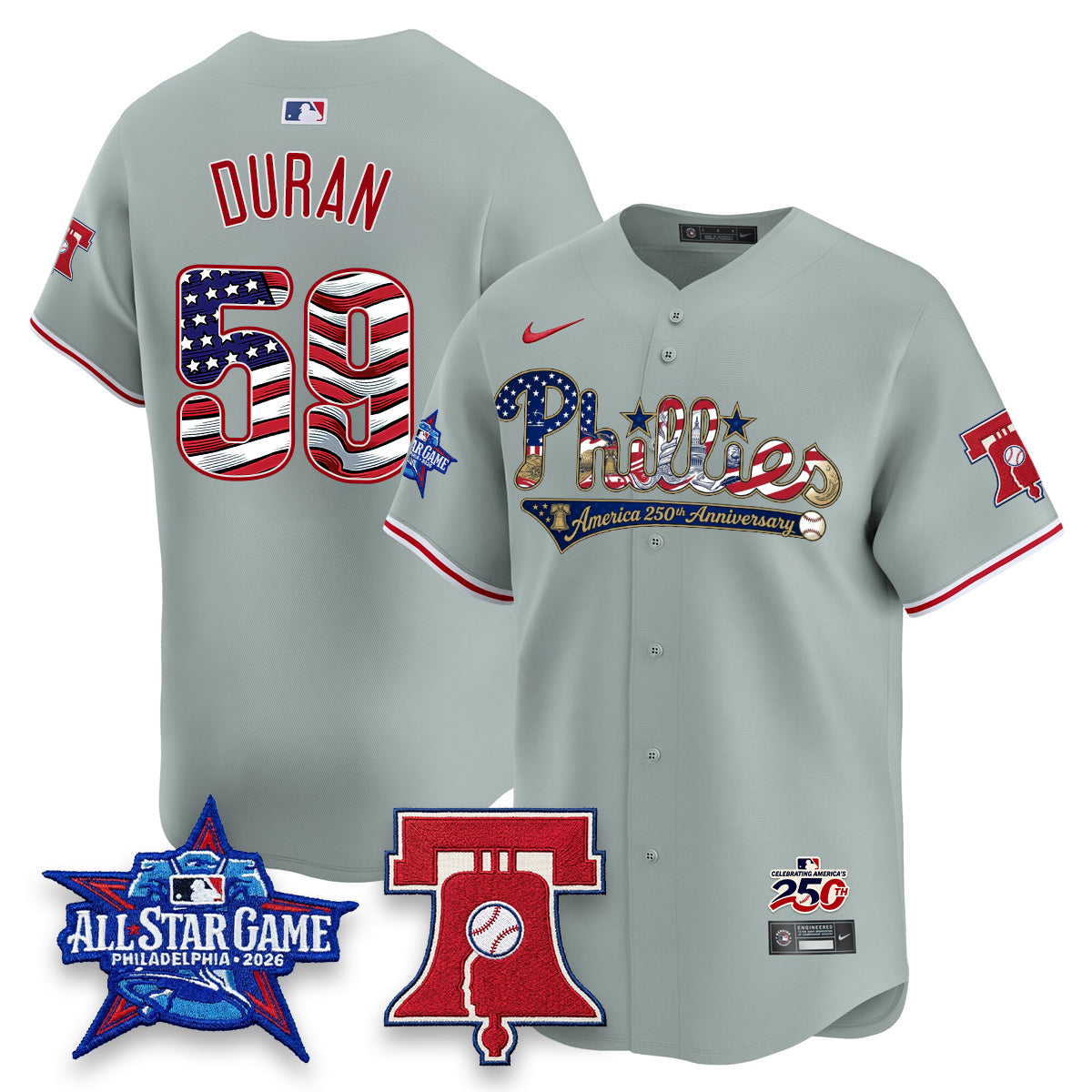 PHI 2026 Independence Day USA Vapor Limited Blue Jersey - Stitched