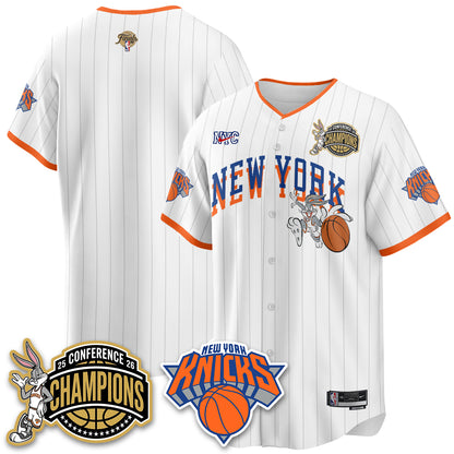 New York Knicks 2026 NBA Finals x Bunny Vapor Jersey V2- Stitched