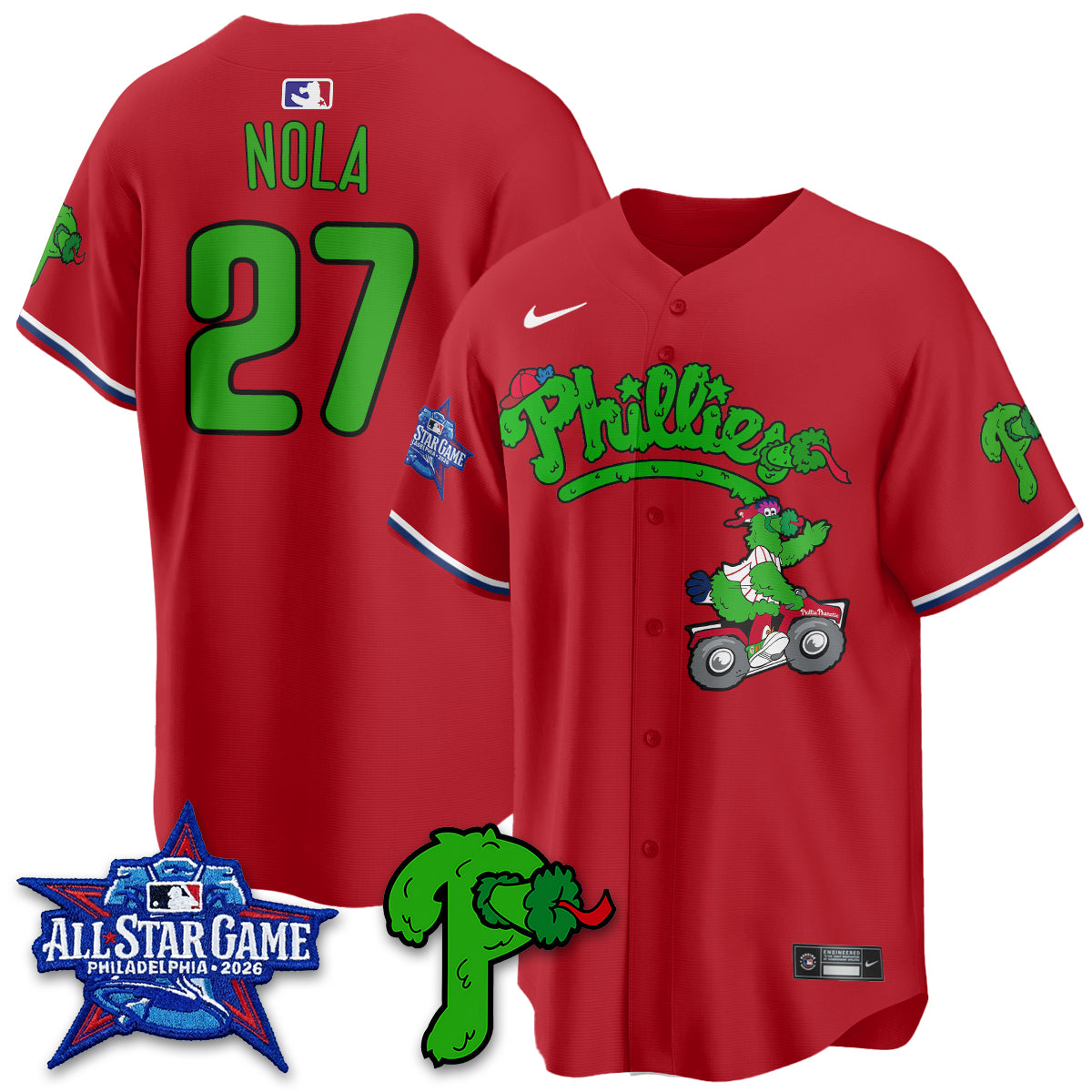 Philadelphia Phillies Phanatic Vapor Limited Jersey V2- Stitched