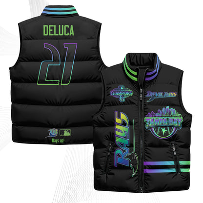 TB "Devil Rays" Puffer Vest - Printed