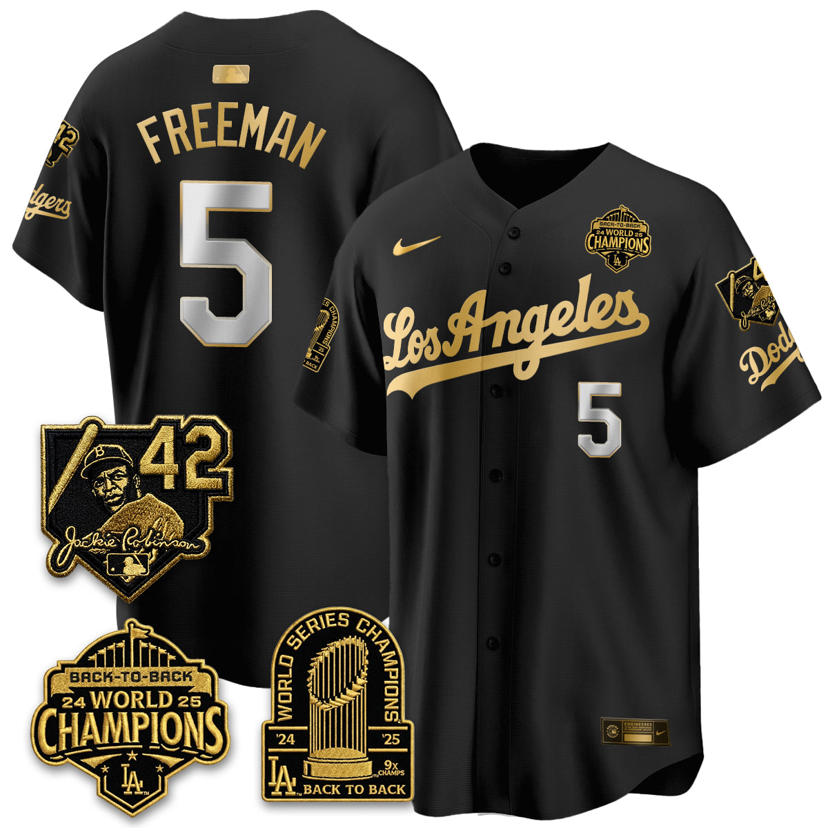 LAD 2026 New Era Gold Collection Vapor Limited Jersey - B2B Champs - All Stitched