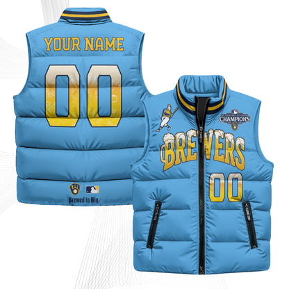 MIL 2026 NL Division Champs Custom Puffer Vest - Printed