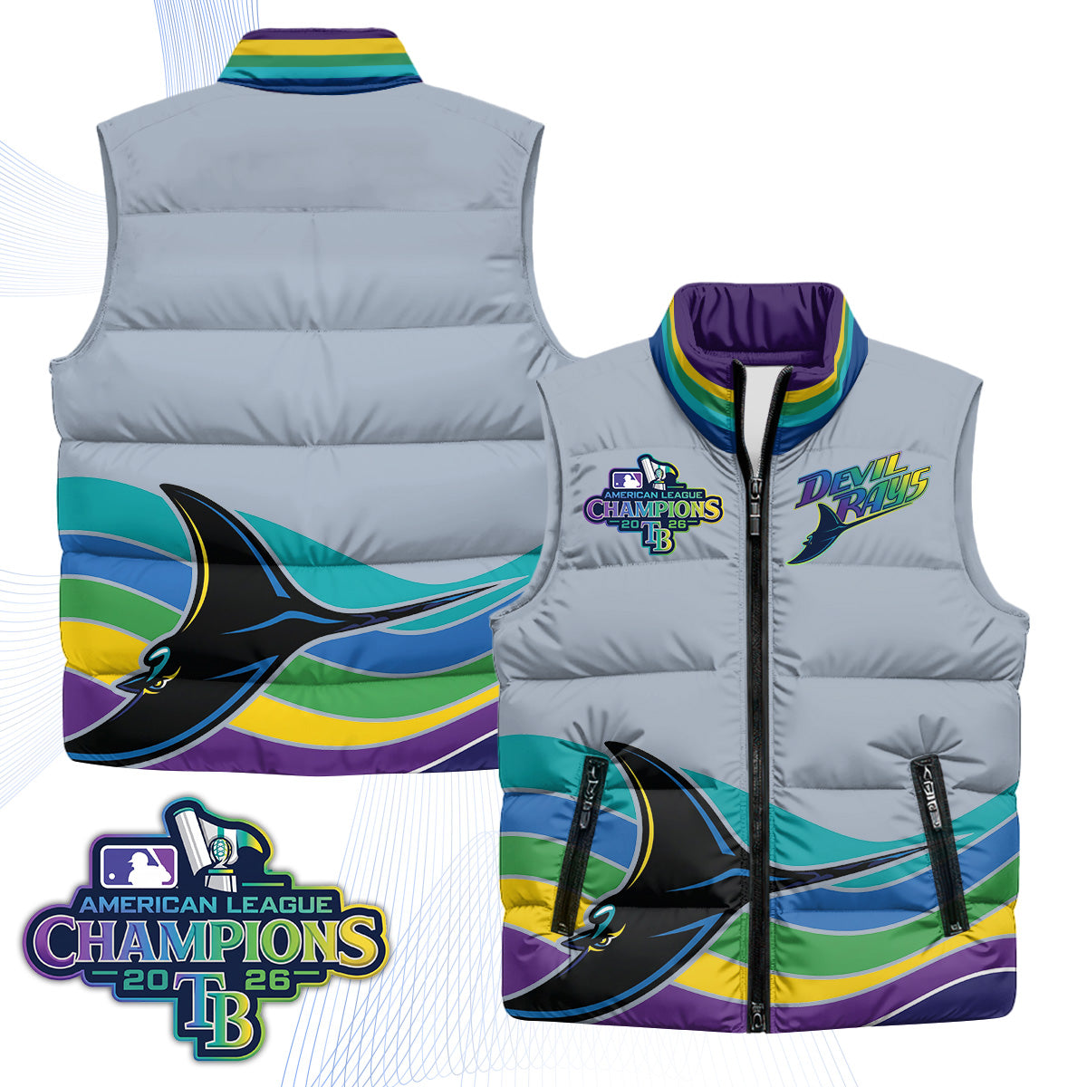TB 2026 AL Champions Limited Puffer Vest - Printed