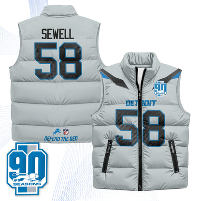 DET Xmas 2026 Rivalries Puffer Vest - Printed