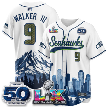 Seattle Seahawks City Edition Vapor Baseball Jersey - Stitch