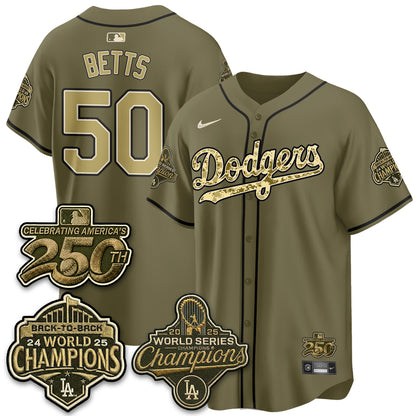 LAD Military Appreciation Game Day Jersey -All Stitched