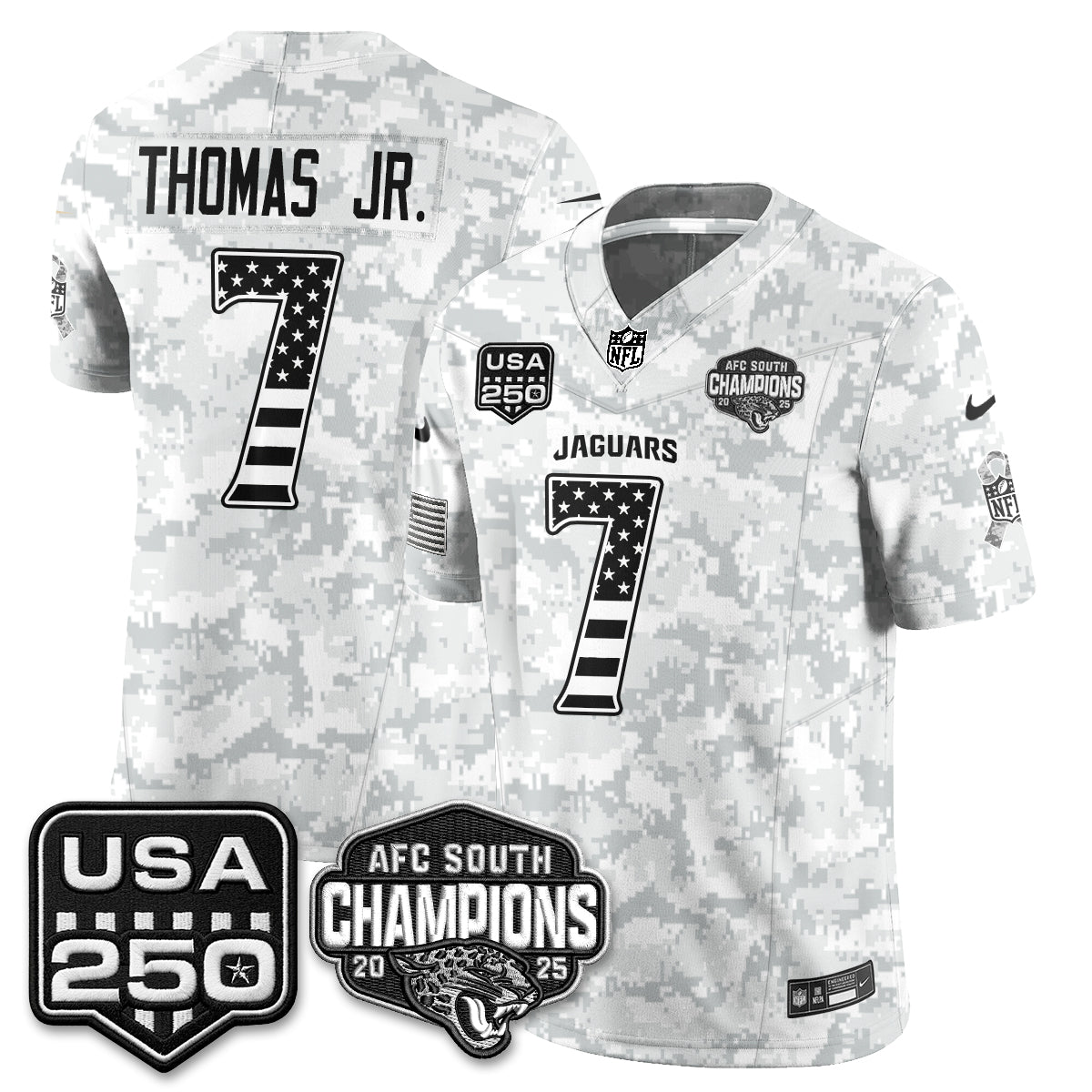 Jacksonville Jaguars 2026 Salute to Service Vapor Jersey - Stitched