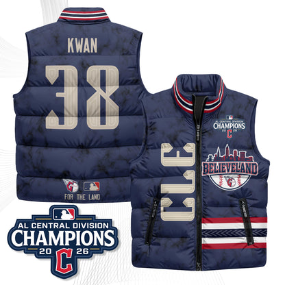 CLE Believeland Puffer Vest - Printed
