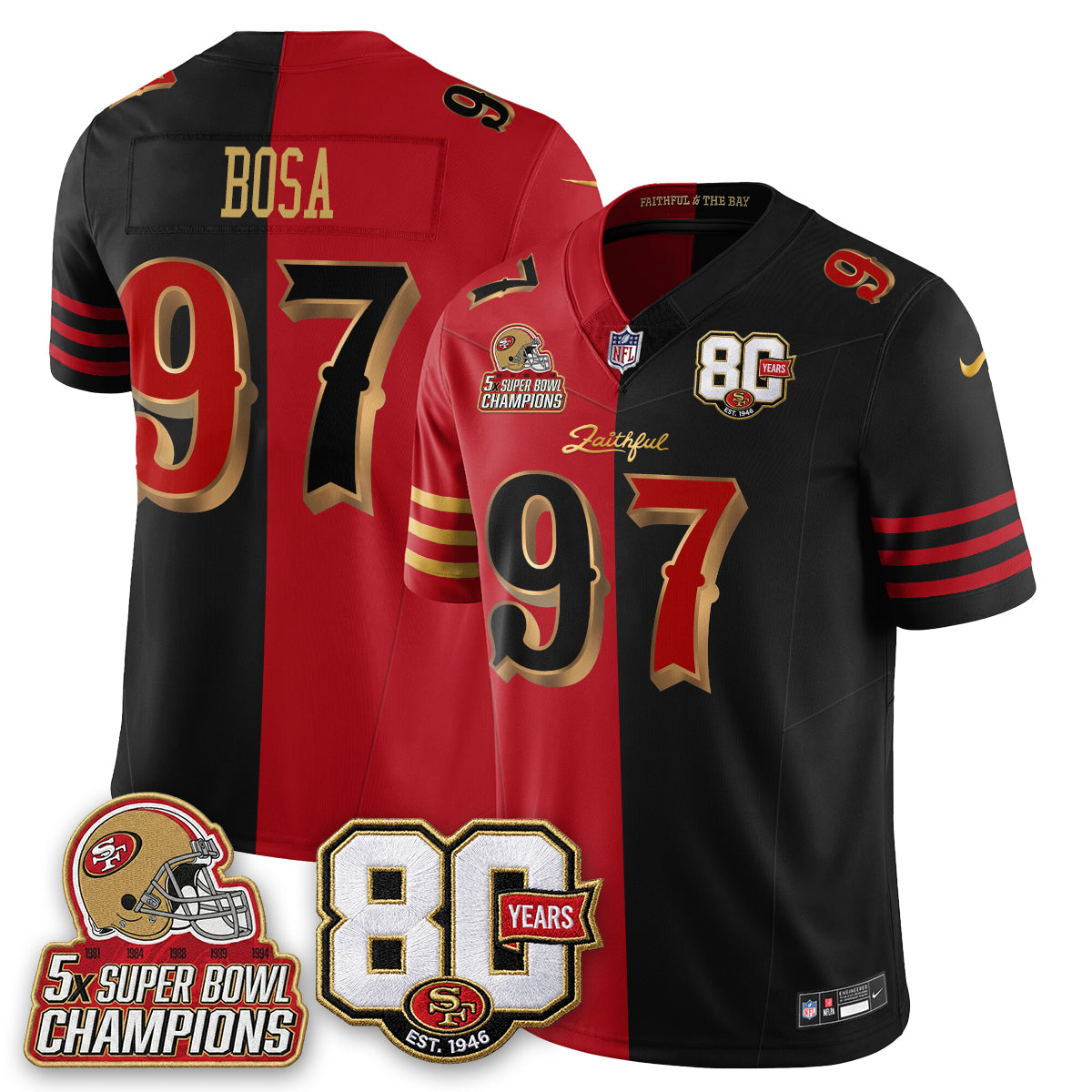 SF 80 Years & 5X Champs Rivalries Edition - Stitched (2)