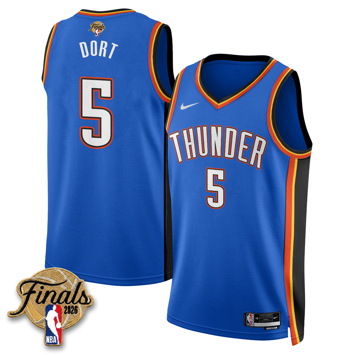 OKC 2026 NBA Western Conference Champions Vapor Jersey V2- Stitched