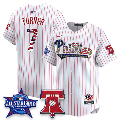 PHI 2026 Independence Day USA Vapor Limited Blue Jersey - Stitched