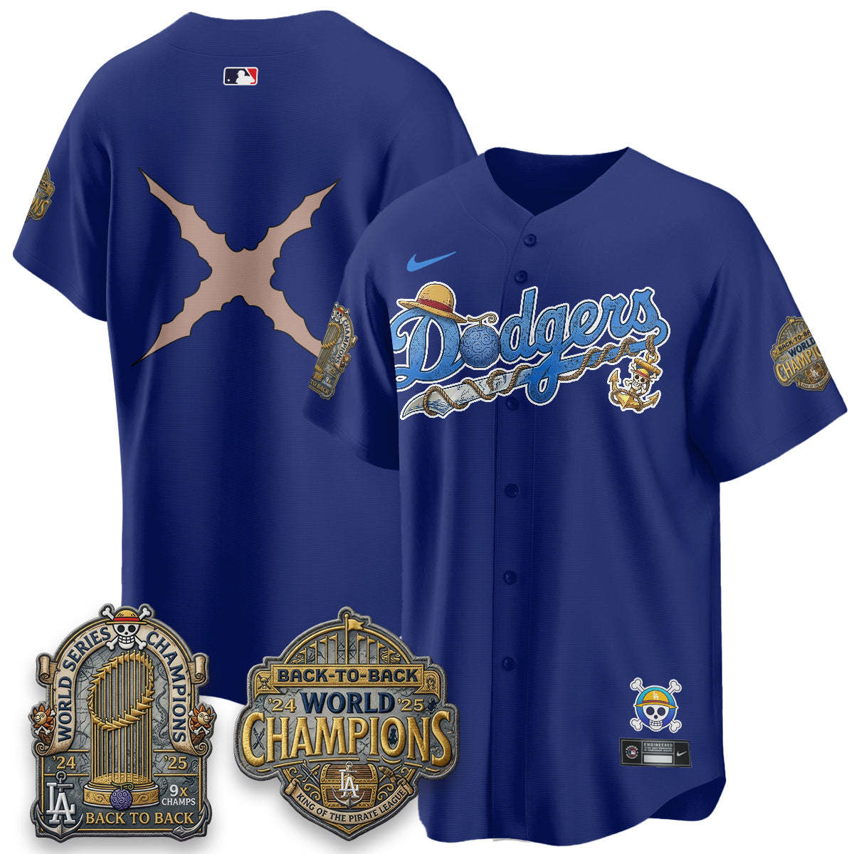 LAD x OP Japanese Cartoon Vapor Limited Jersey - Printed