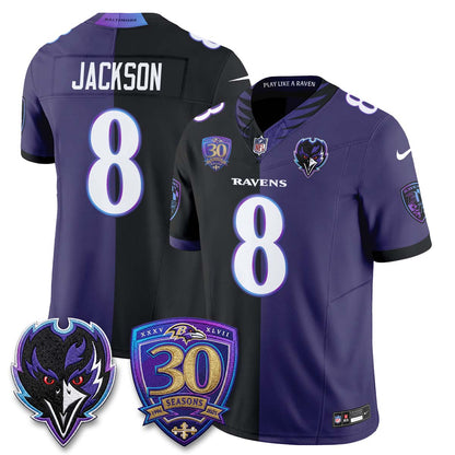 Baltimore Ravens The Next Flight Split Vapor Jersey - Stitched