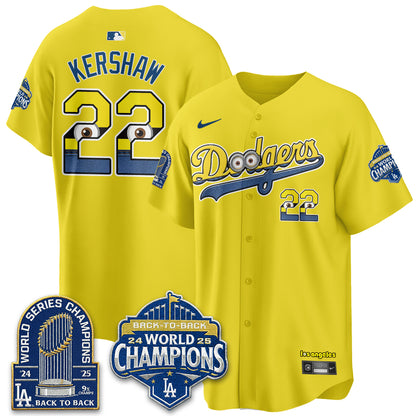 Los Angeles Dodgers x Yellow Capsules Vapor Jersey - Stitched