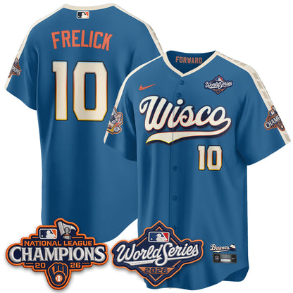 Milwaukee Brewers 2026 NL Champions City Connect Vapor Jersey - Stitched