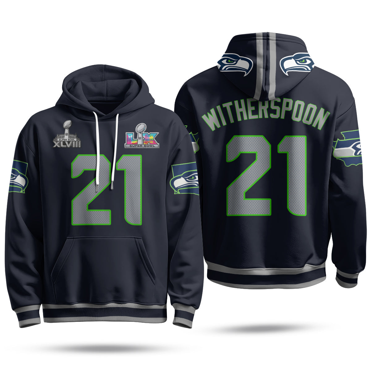 SEA S.Bowl Champs Fleece Hoodie - Printed