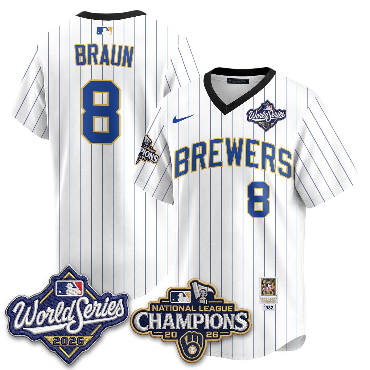 MIL 2026 NL Champions Throwback Jersey - Stitched