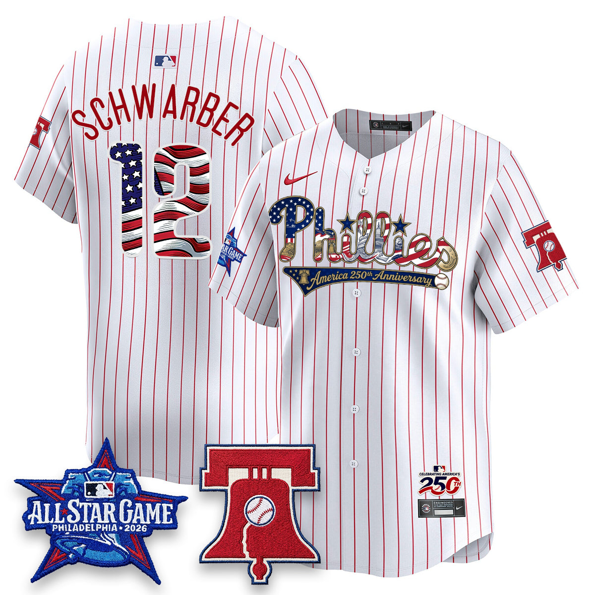 PHI 2026 Independence Day USA Vapor Limited Blue Jersey - Stitched