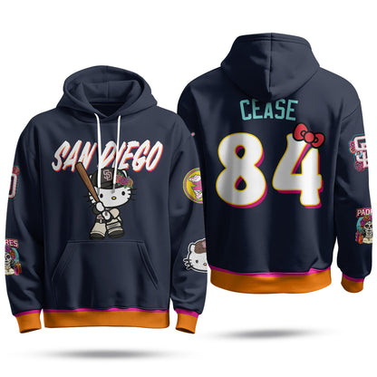 SD x Meow KT Fleece Hoodie - Printed