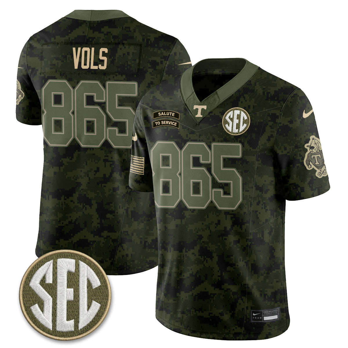 TENN 2026 Salute to Service Vapor Jersey - Stitched