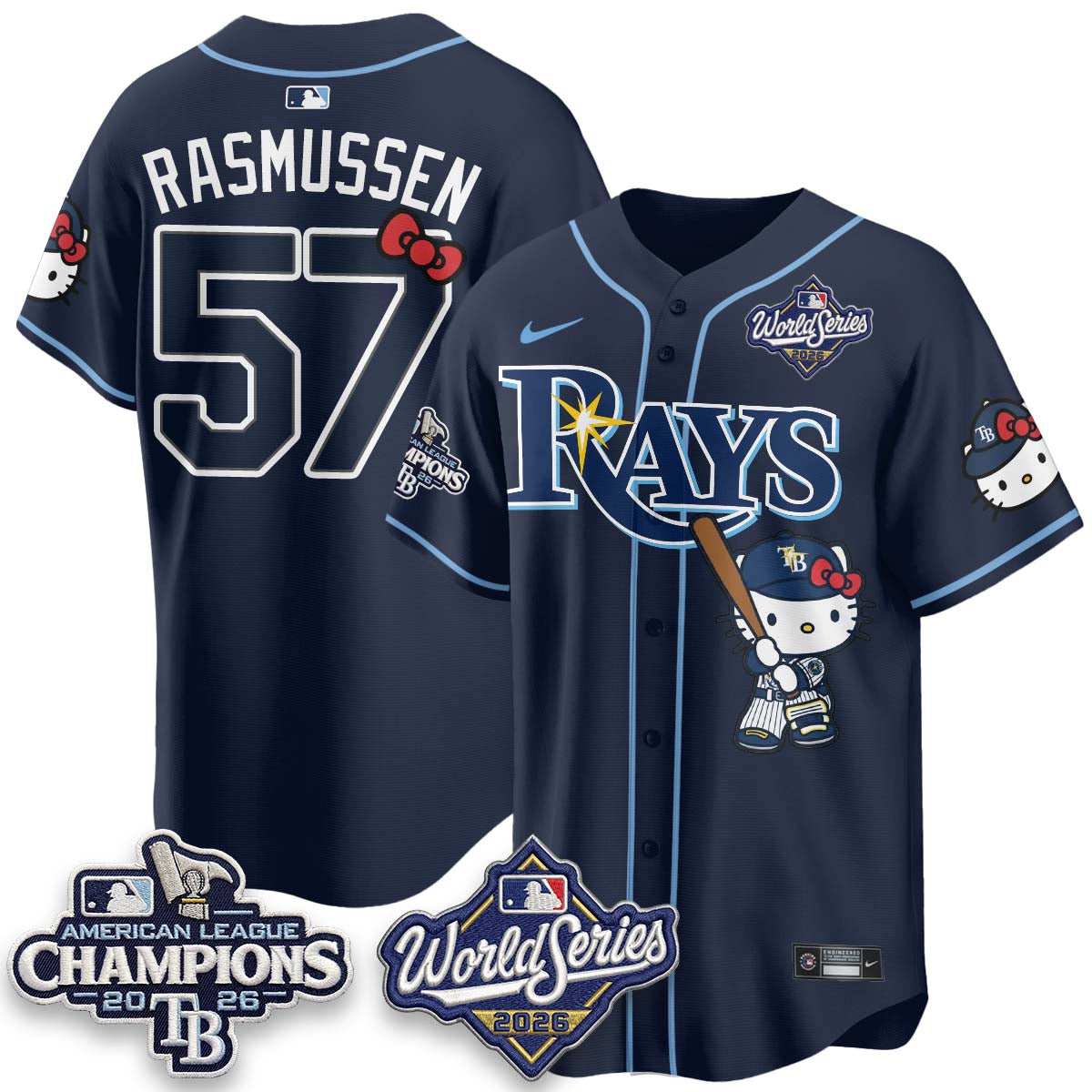 TB 2026 AL Champions x Meow KT Vapor Jersey - Stitched