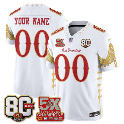 SF Xmas Nutcracker Edition Vapor Custom Jersey - Stitched