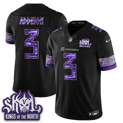 MIN  Warrior Skol Patch Vikings Font Edition  - Stitched (2)