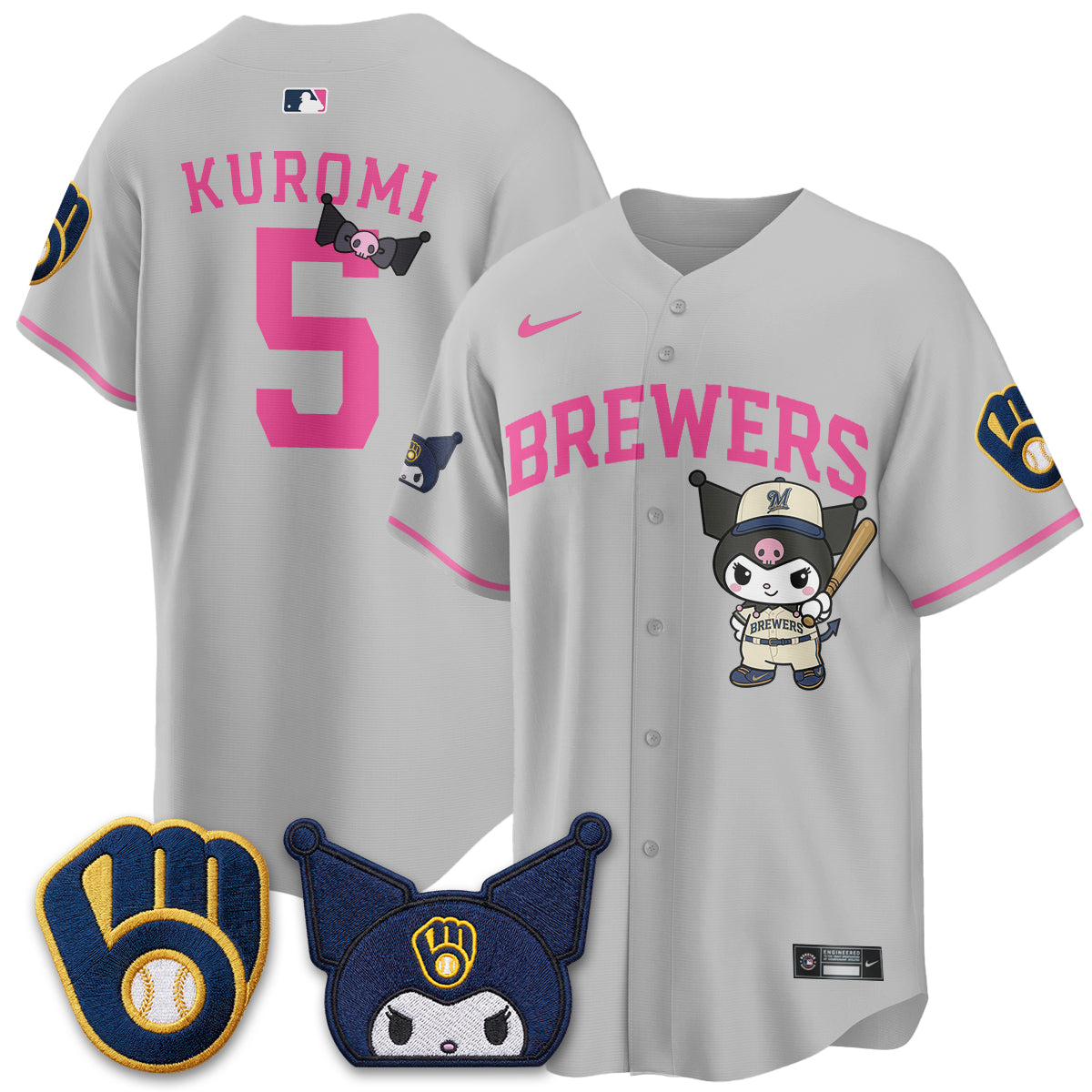 Milwaukee Brewers x  KRM Edition Vapor Jersey - Stitched