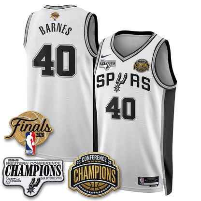 SAS 2026 NBA Western Conference Champions Vapor Jersey V3 - Stitched