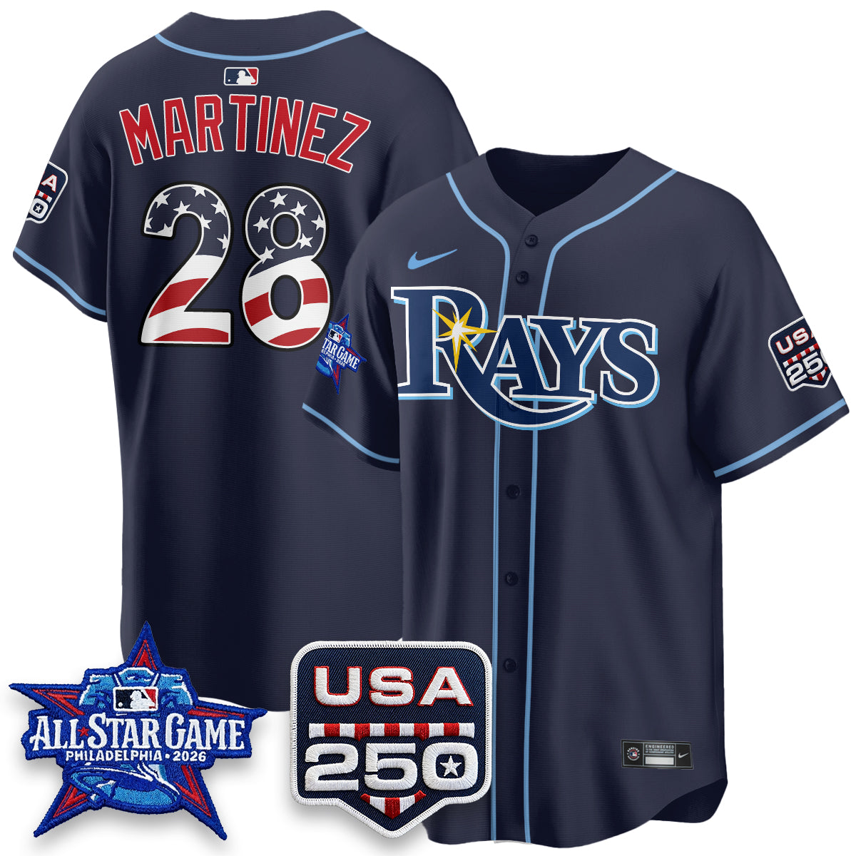 Tampa Bay Rays 2026 All Star Edition Vapor Jersey - Stitched