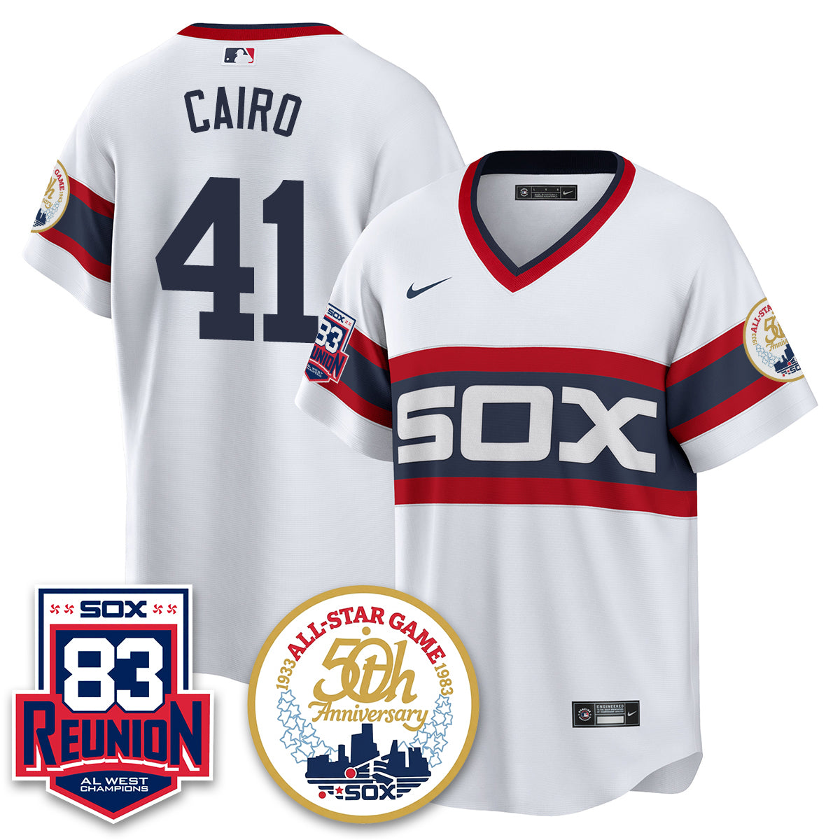 Chicago White Sox Reunion All West Champions Vapor Jersey - Stitched