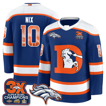 DEN Fan Gear Edition Hockey Jersey - Stitched